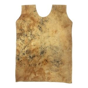 handmade one of a kind oversized sleeveless tunic top / dress with natural dyes